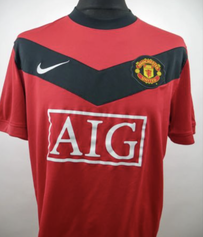 Manchester United home traded for Liverpool 1996 shirt