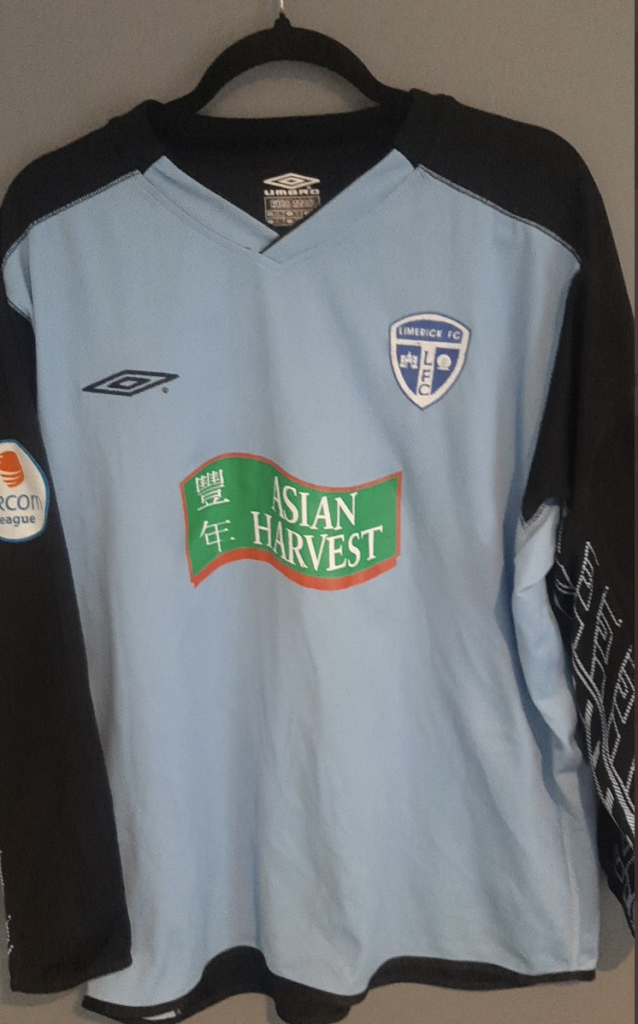 Limerick FC match worn shirt purchased alongside Tottenham Hotspur 1992 shirt