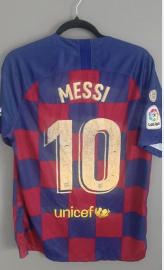 Lionel Messi Barcelona shirt