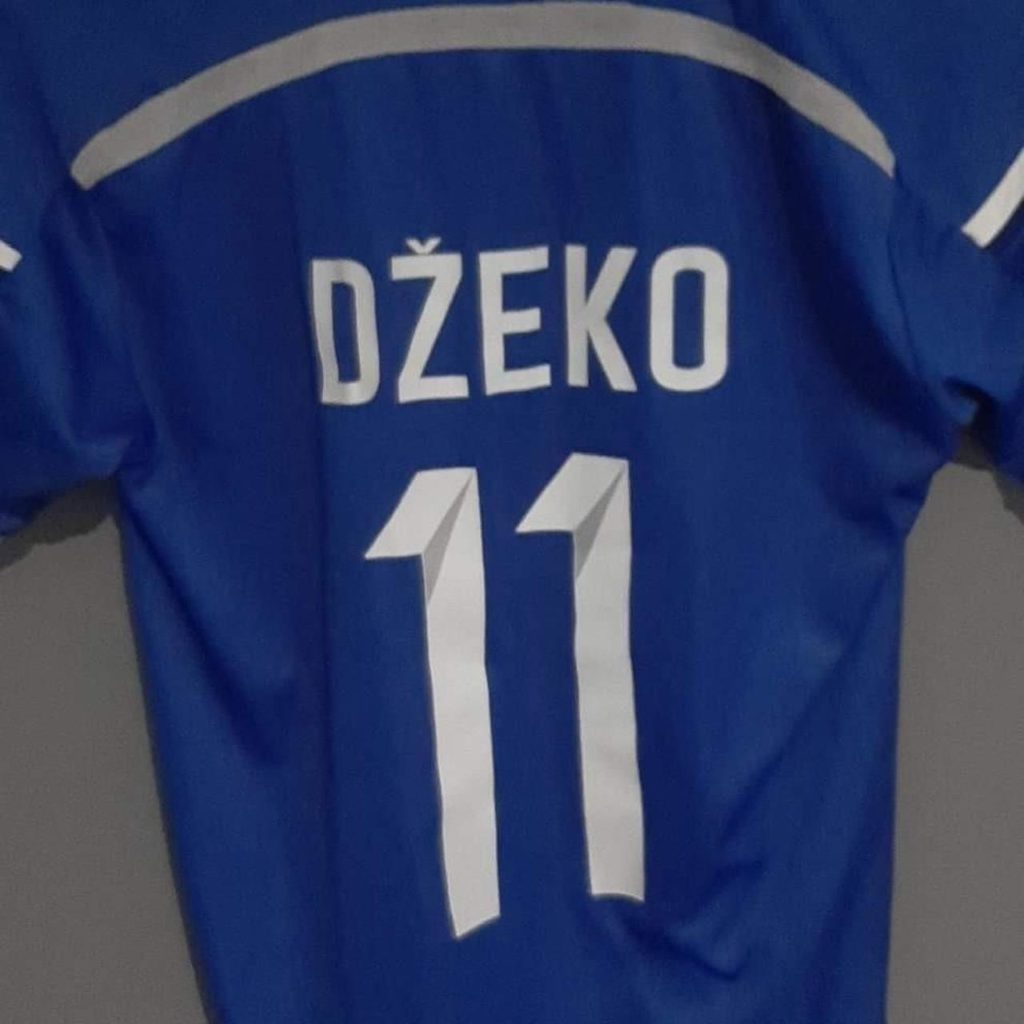 Bosnia 2014 home shirt Edin Dzeko